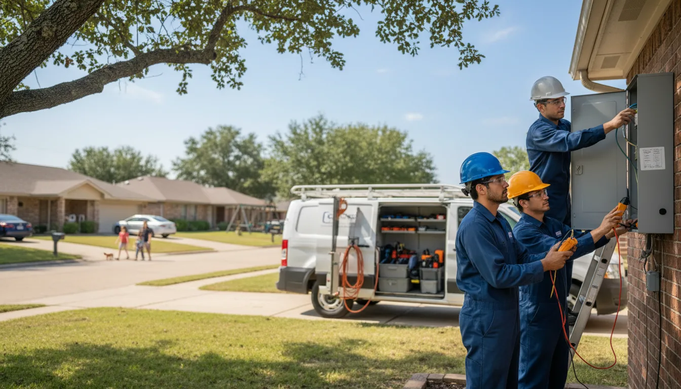 Certified electrician providing emergency electrical services in Pickton, TX